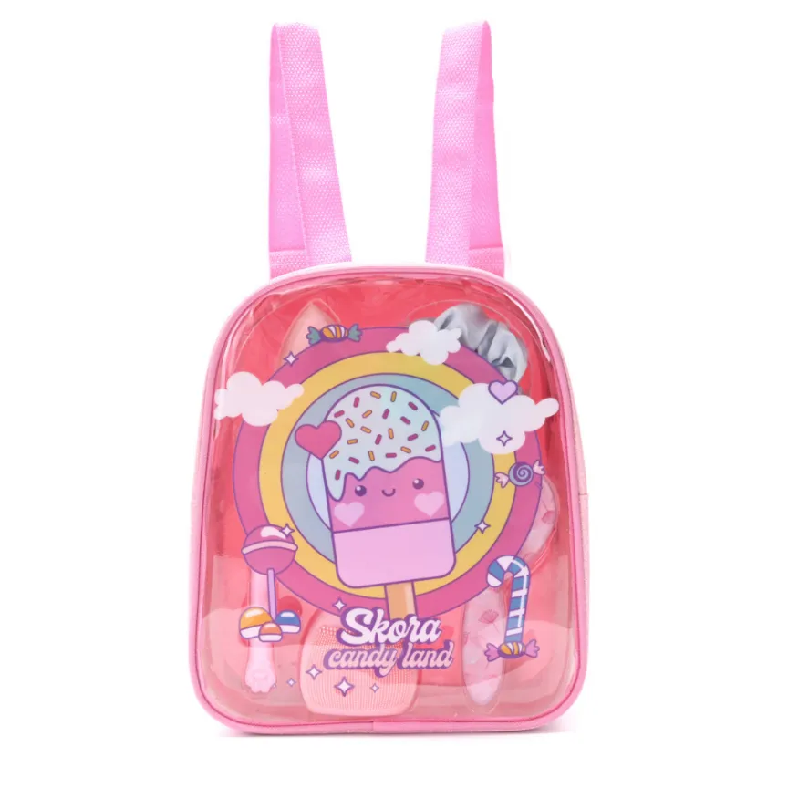 MOCHILA C/SET BEAUTY HELADITO C/CEPILLO