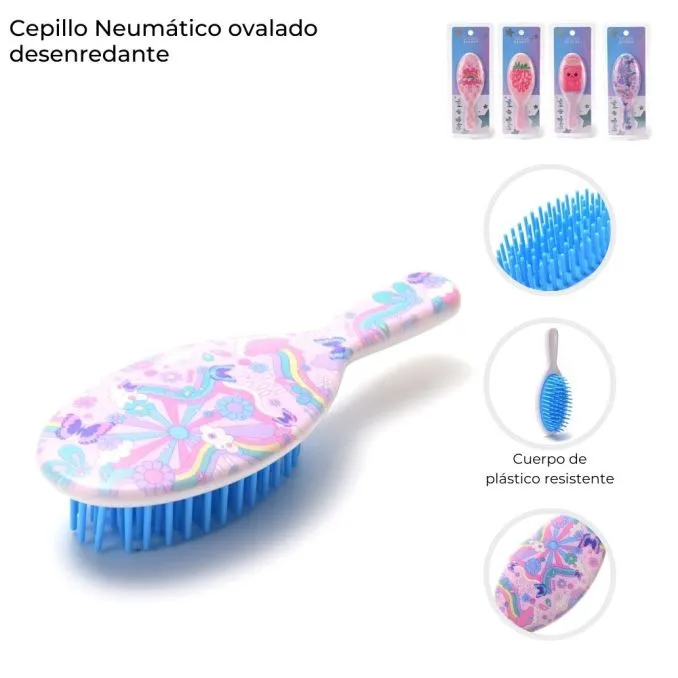CEPILLO NEUMATICO OVALO DESENREDANTE