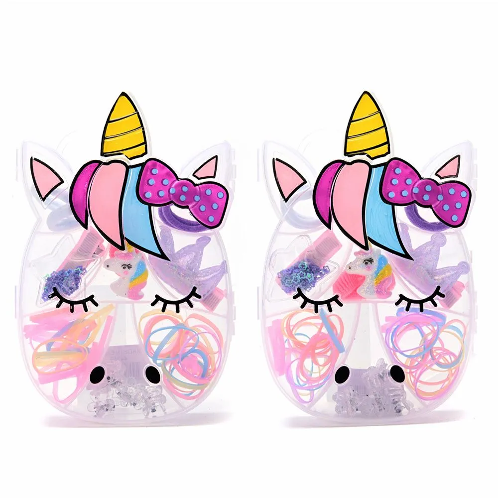 CAJA FORMA UNICORNIO C/ACCESORIOS 44359