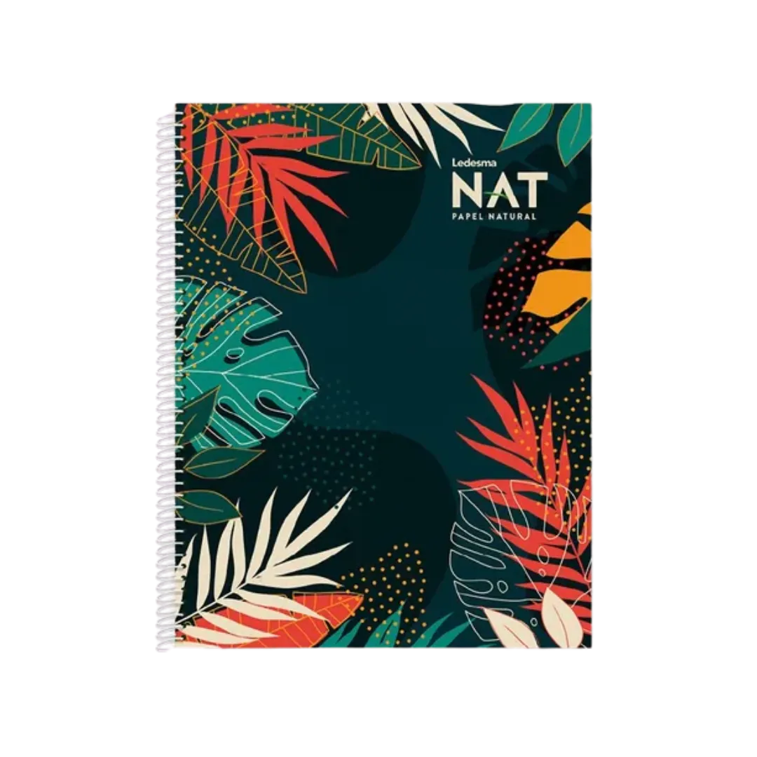 CUADERNO LEDESMA NAT 21X27 SEMI RIGIDA X 80 RAYADO