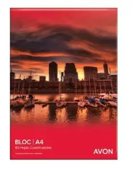 BLOCK AVON A4 X 80 CUADRICULADO