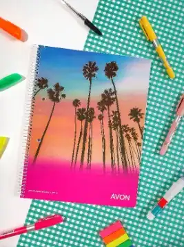 CUADERNO 16X21 AVON 84 HS RAY ESPIRAL