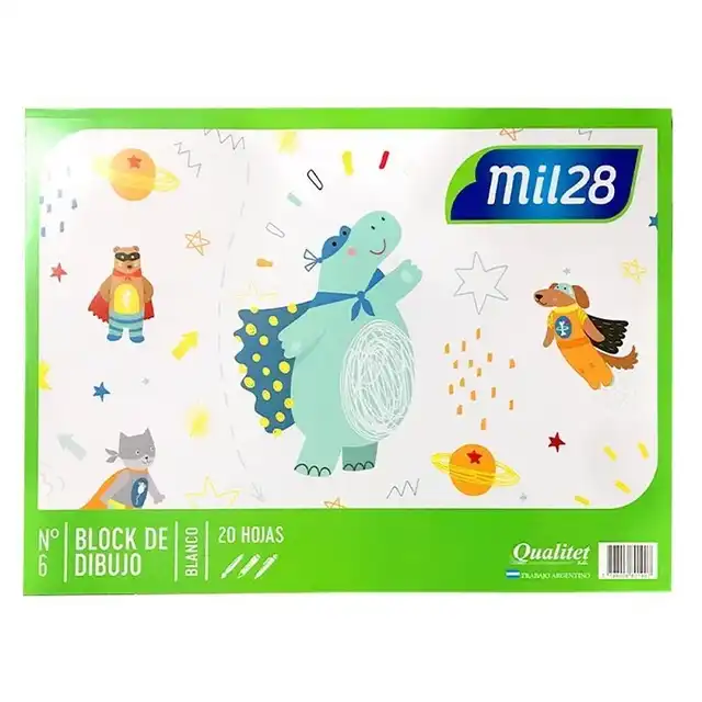 BLOCK DIBUJO 1028 BLANCO N 6