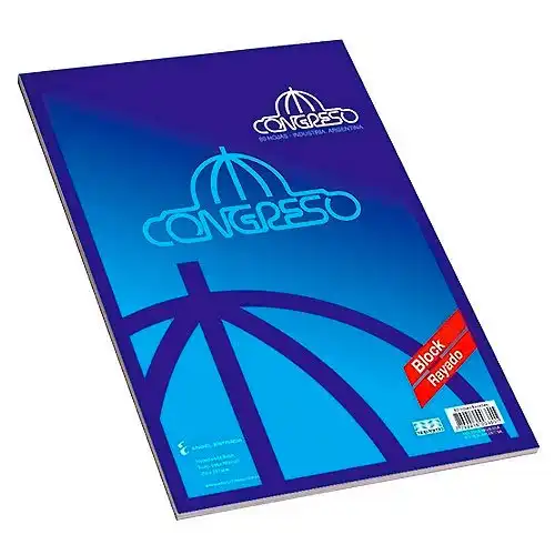 BLOCK CONGRESO RAYADO A5