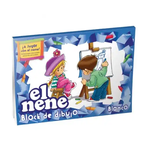 BLOCK DIBUJO EL NENE N6 BLANCO