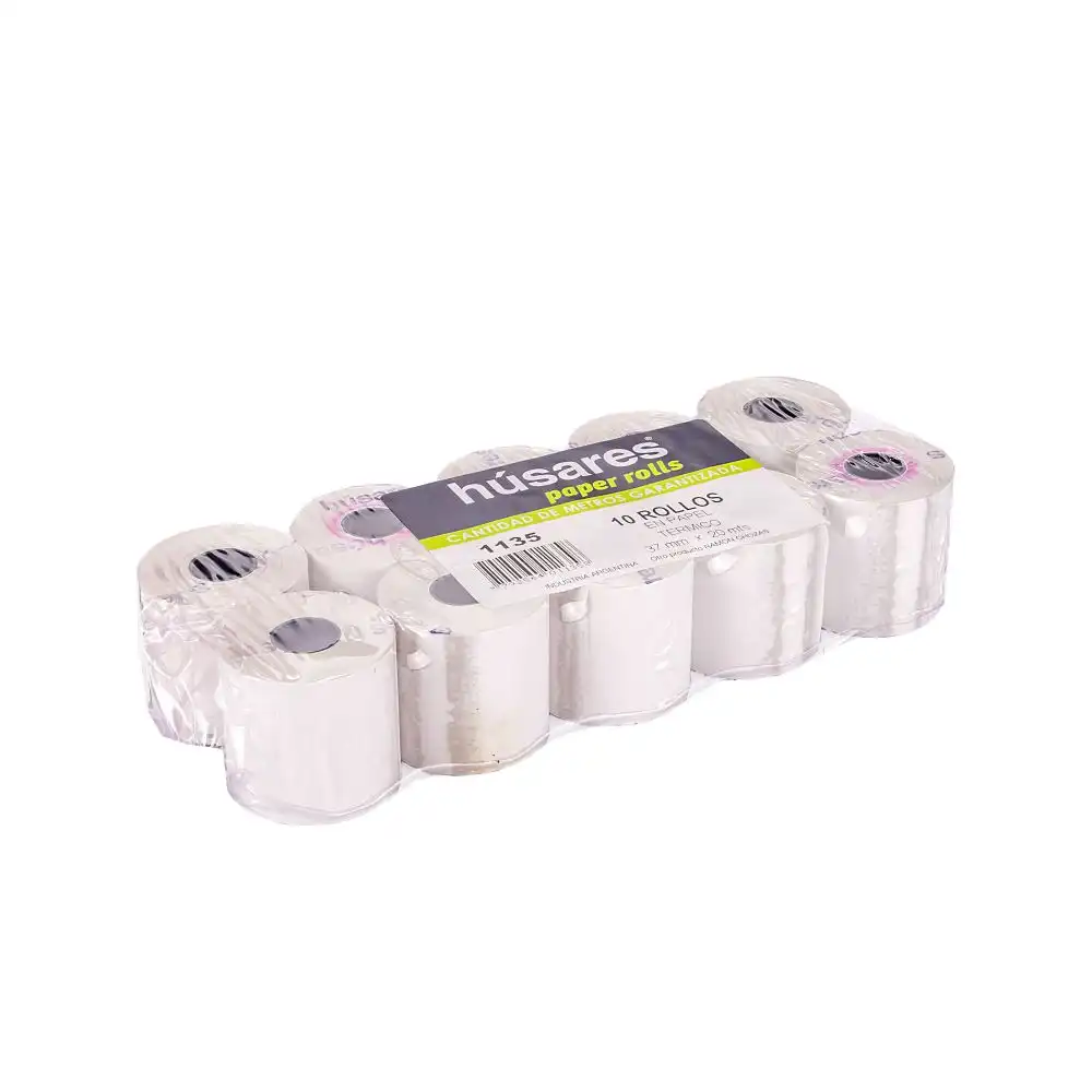 ROLLO TERMICO HUSARES 37X20 PAQ.X 10