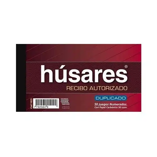 TALONARIO HUSARES 1823- RECIBO AUTORIZADO