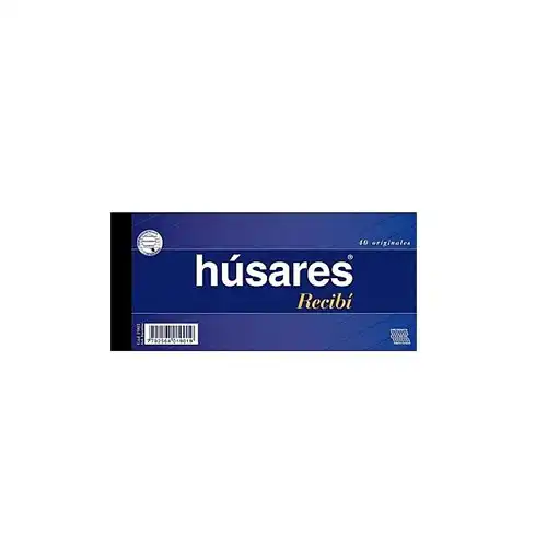 RECIBO HUSARES ORIGINAL GRANDE 1901