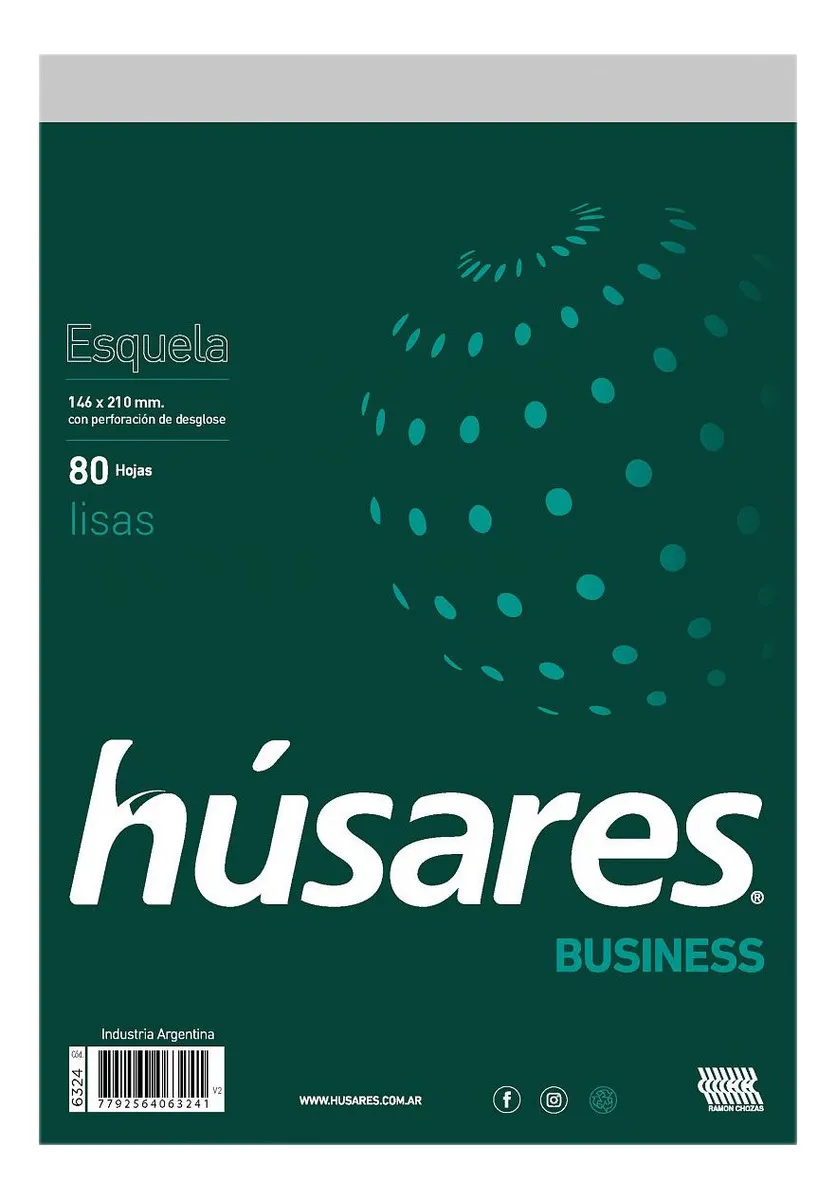 BLOCK HUSARES ESQUELA LISO X 80