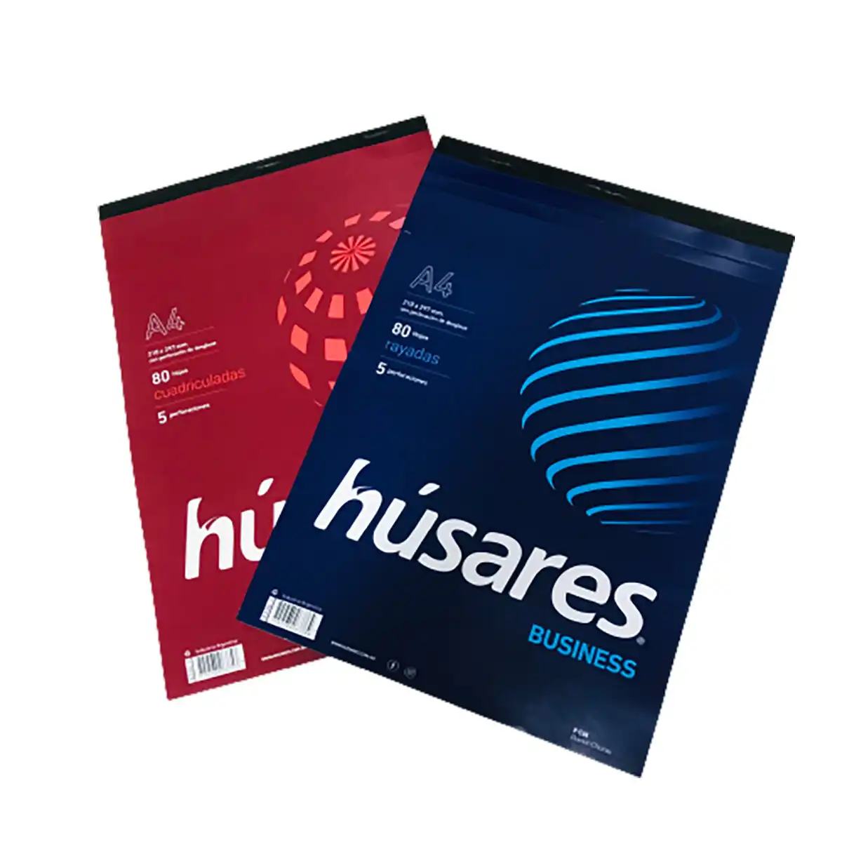 BLOCK HUSARES BUSSINES A4- 80 HS RAYADO PUNTILLADO