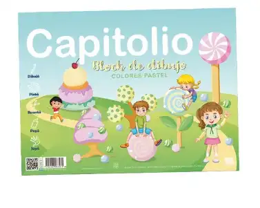 BLOCK DIBUJO PASTEL CAPITOLIO