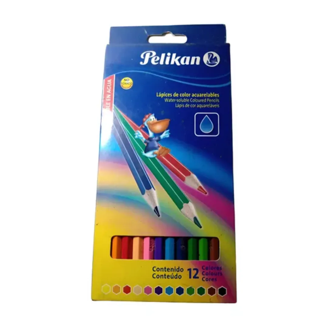 LAPIZ COLOR PELIKAN ACUARELABLE X 12