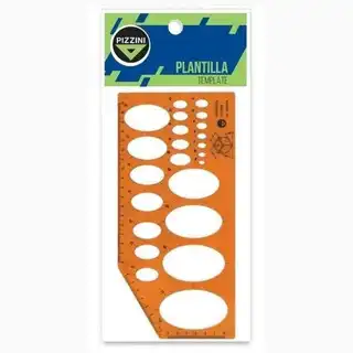 PLANTILLA PIZZINI ART.5818 ELIPSES ISOMETRICA