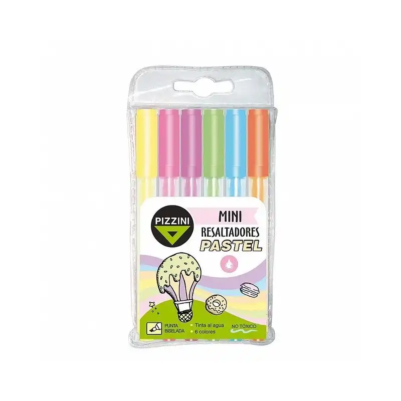 RESALTADOR PIZZINI MINI X6 PASTEL