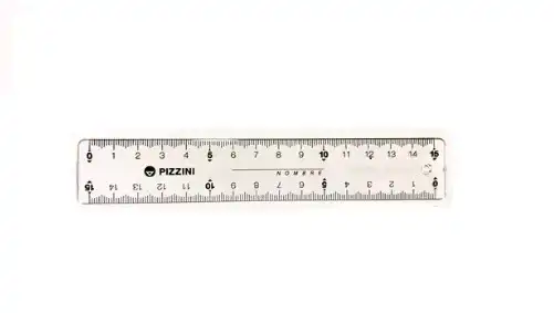 REGLA PIZZINI 15 CM ESCOLAR X 25