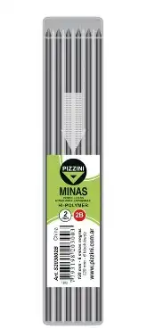 MINAS PIZZINI 2MM 2B TUBO X 6