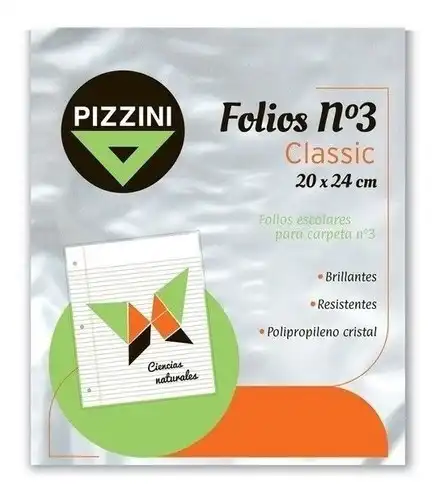 FOLIO ESCOLAR PIZZINI X 10 UNID
