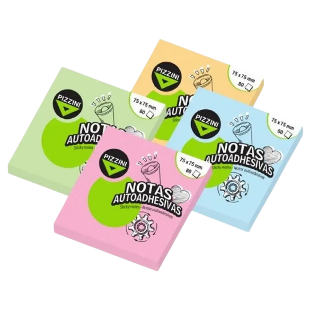 NOTAS AUTOADHESIVAS RESALTADOR PIZZINI PASTEL