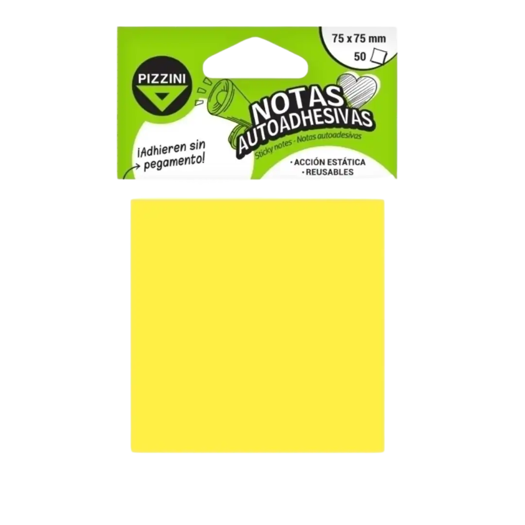 NOTAS ADHESIVAS PIZZINI 75X75X50 ESTATICA