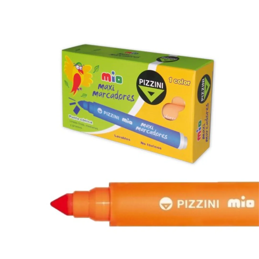 MAXI MARCADOR PIZZINI NARANJA