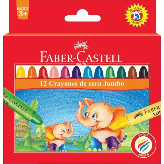 CRAYON FABER X 12 JUMBO