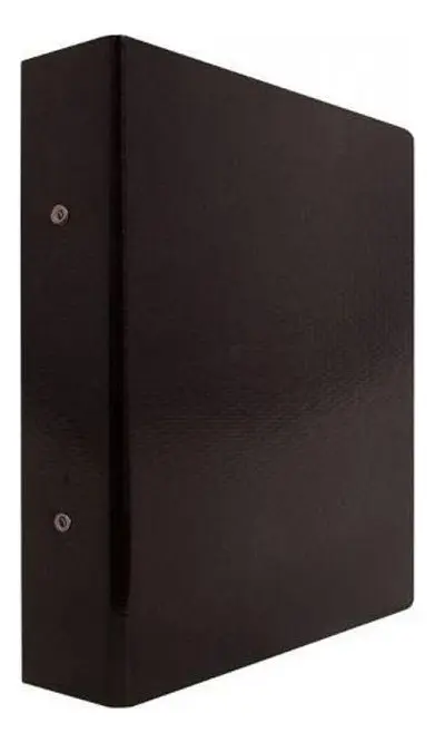 CARPETA FIBRA NEGRA ESQUELITA 2X30