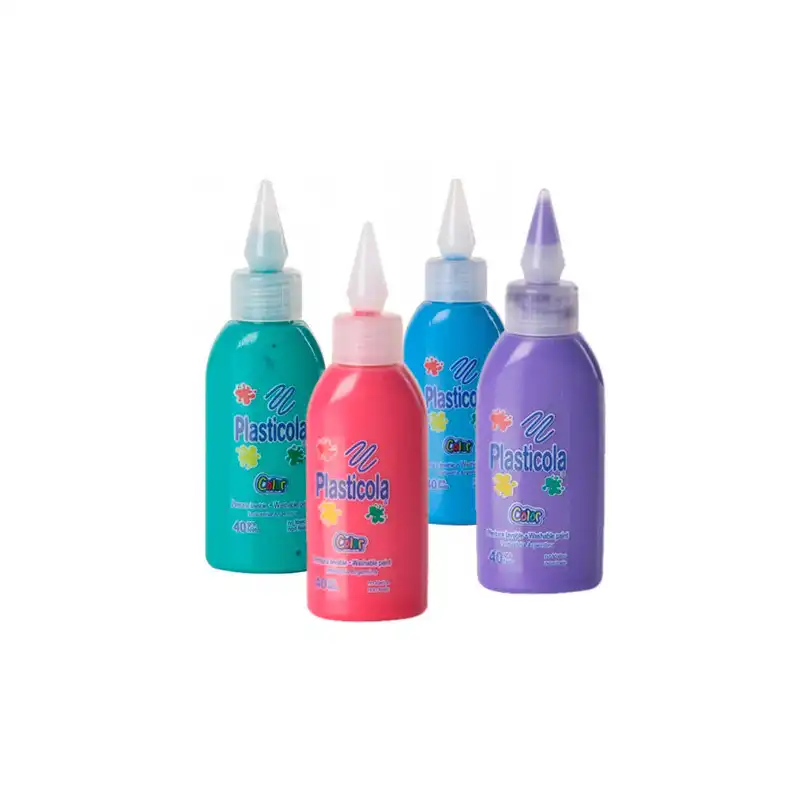 ADHESIVO PLASTICOLA COLOR X 40