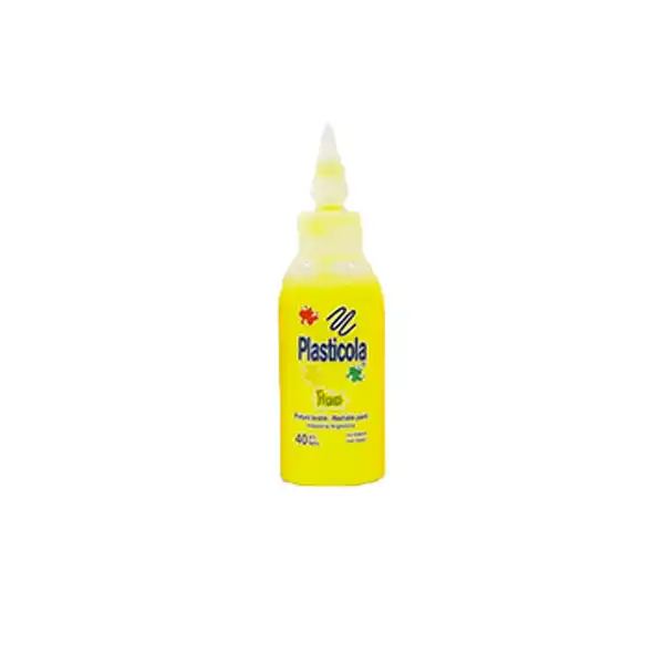 ADHESIVO PLASTICOLA FLUO X 40 AMARILLO
