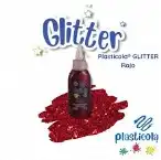 ADHESIVO PLASTICOLA GLITTER X 40 ROJO