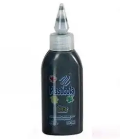 ADHESIVO PLASTICOLA GLITTER X 40 NEGRO