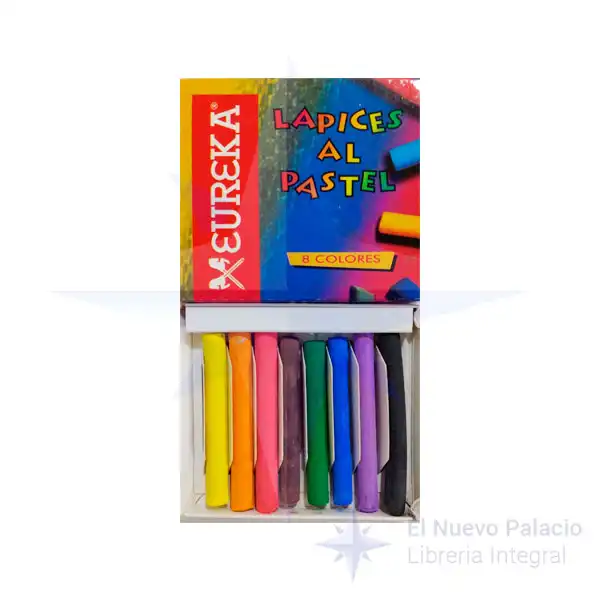 PASTEL EUREKA ESCOLAR X 8 COLORES