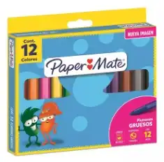MARCADOR SYLVAPEN GRUESOS X 12 COLORES