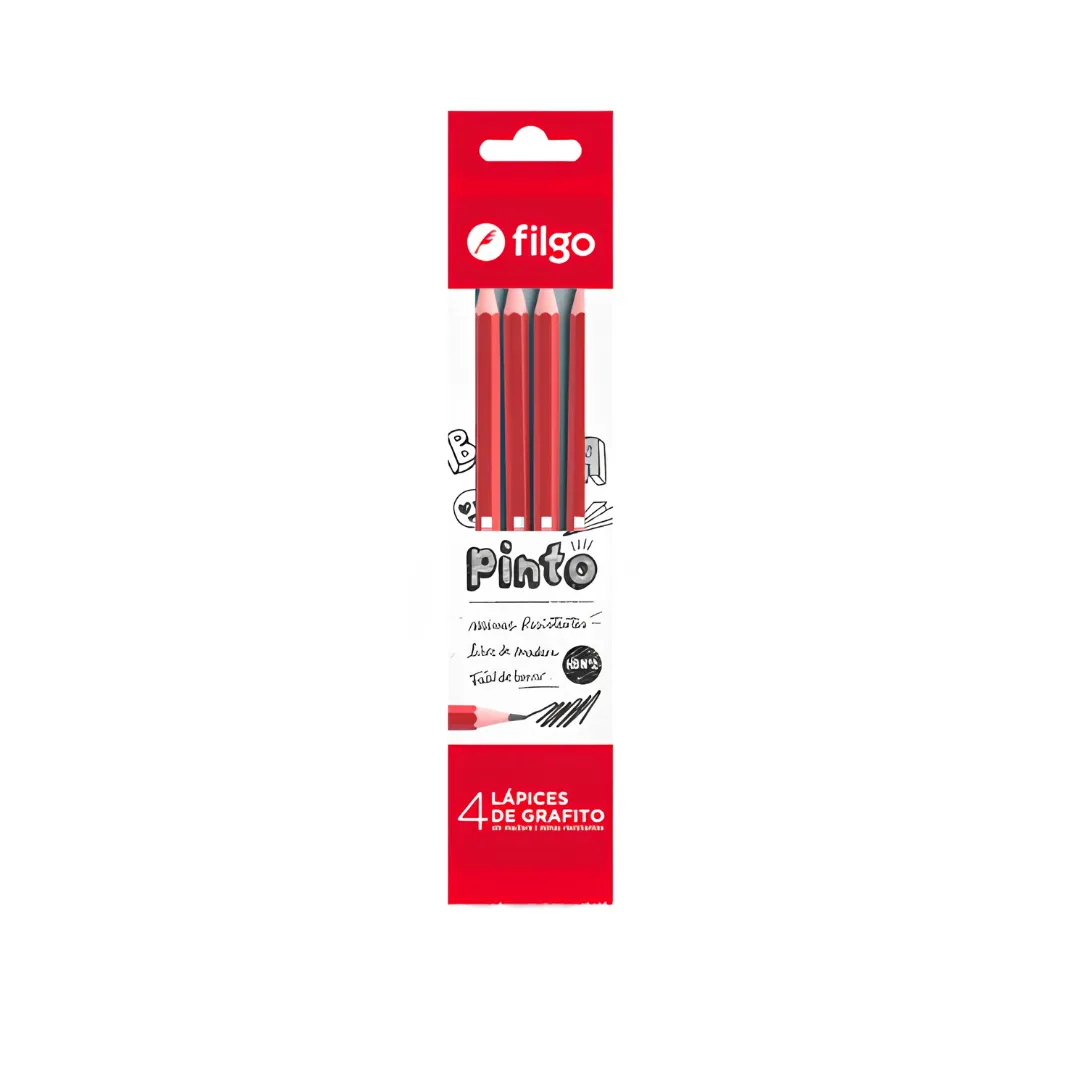 LAPIZ GRAFITO FILGO HB X4 FLOW PACK