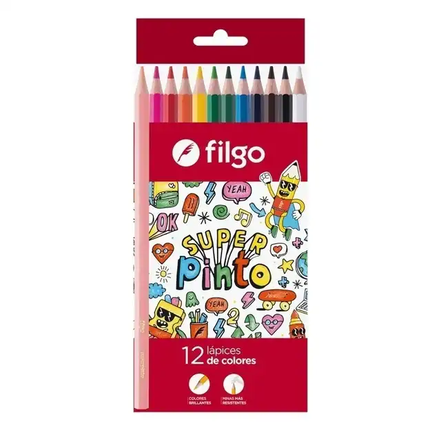 LAPIZ COLOR FILGO X 12 LARGO