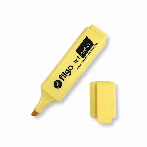RESALTADOR FILGO TEXT PASTEL AMARILLO