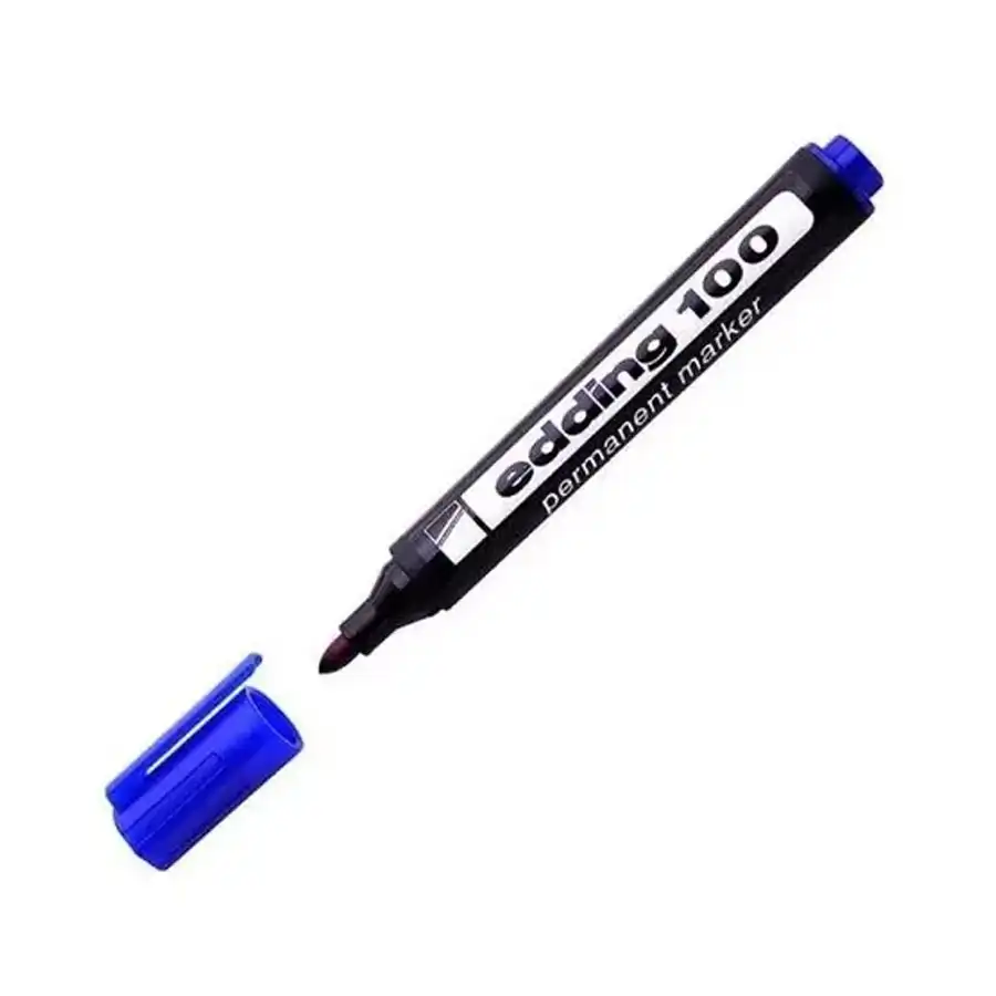 MARCADOR EDDING 100 AZUL