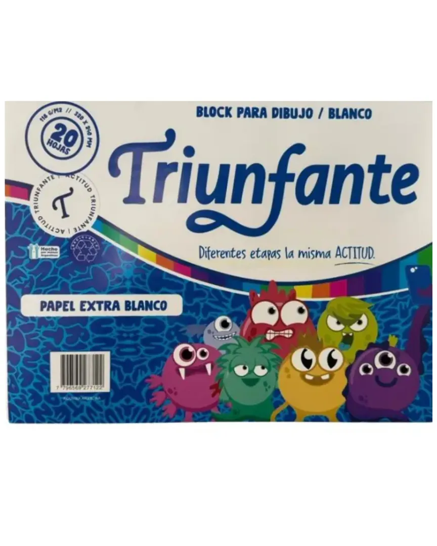 BLOCK DIBUJO TRIUNFANTE N 5 BLANCO
