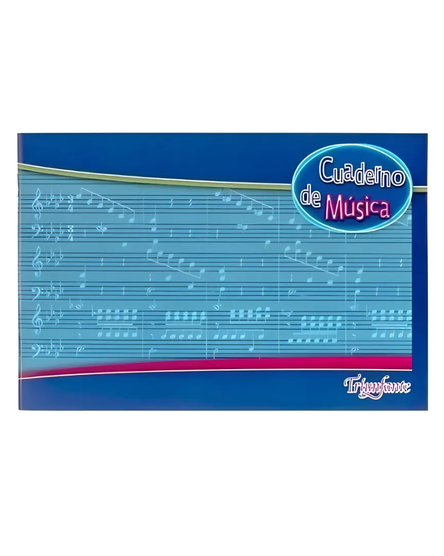 CUADERNO DE MUSICA 26.5 X 18 TRIUNFANTE