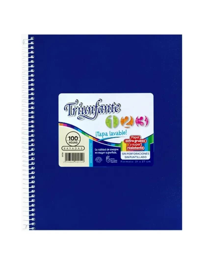 CUADERNO TRIUNFANTE 123 C/ESP 100 HJ
