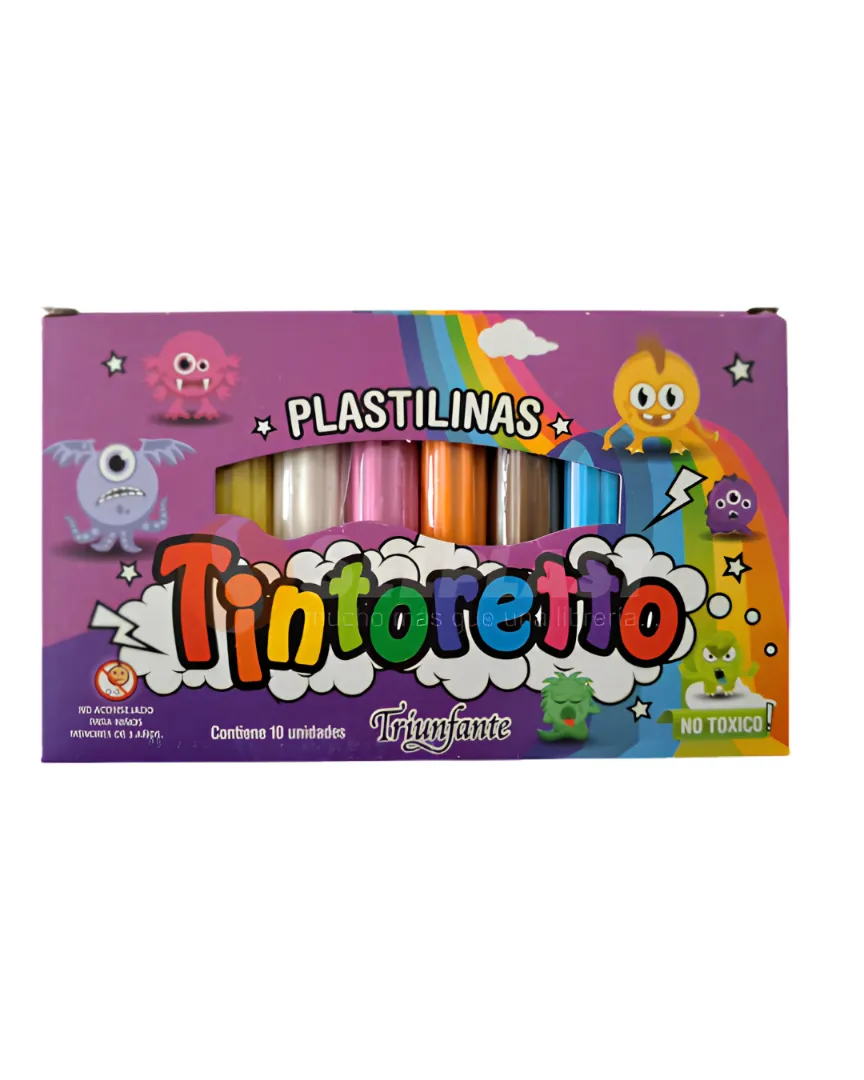 PLASTILINA TINTORETO X 10
