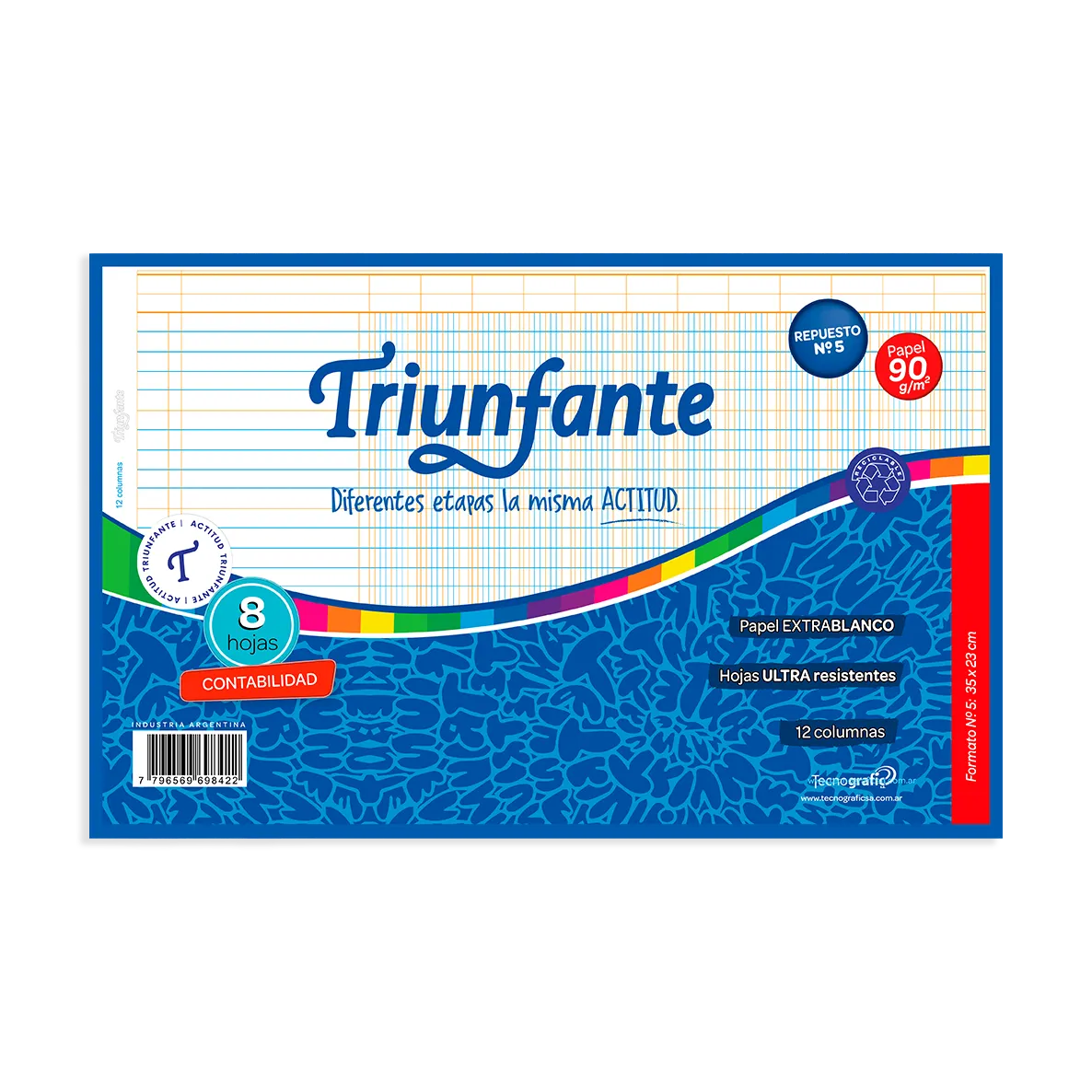 REPUESTO CONTABILIDAD 12 COLUMNAS TRIUNFANTE