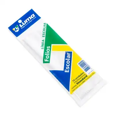 FOLIO LUMA ESCOLAR STD X 10 UNID