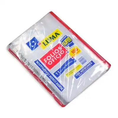 FOLIO LUMA ESC PES C/BORDE X 100
