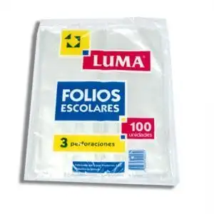 FOLIO LUMA ESCOLAR PP X 100 UN.