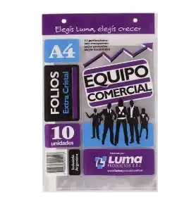 FOLIO LUMA A4 X 10 PP
