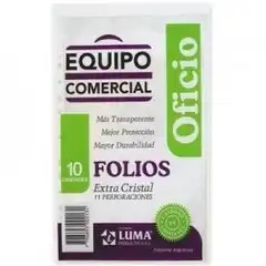 FOLIO LUMA OFICIO PP X 10 UN.