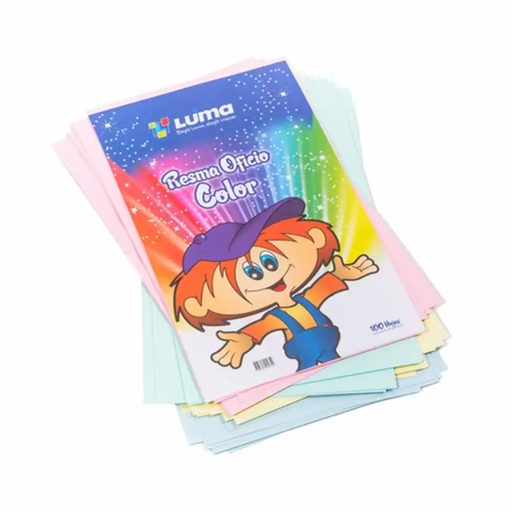RESMA OFICIO MULTICOLOR LUMA