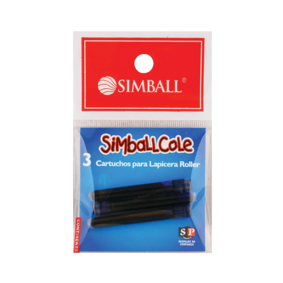CARTUCHO SIMBALL COLE X 3
