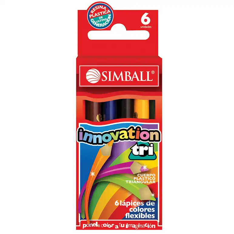 LAPIZ COLOR SIMBALL INNOVATION X 6 CORTO
