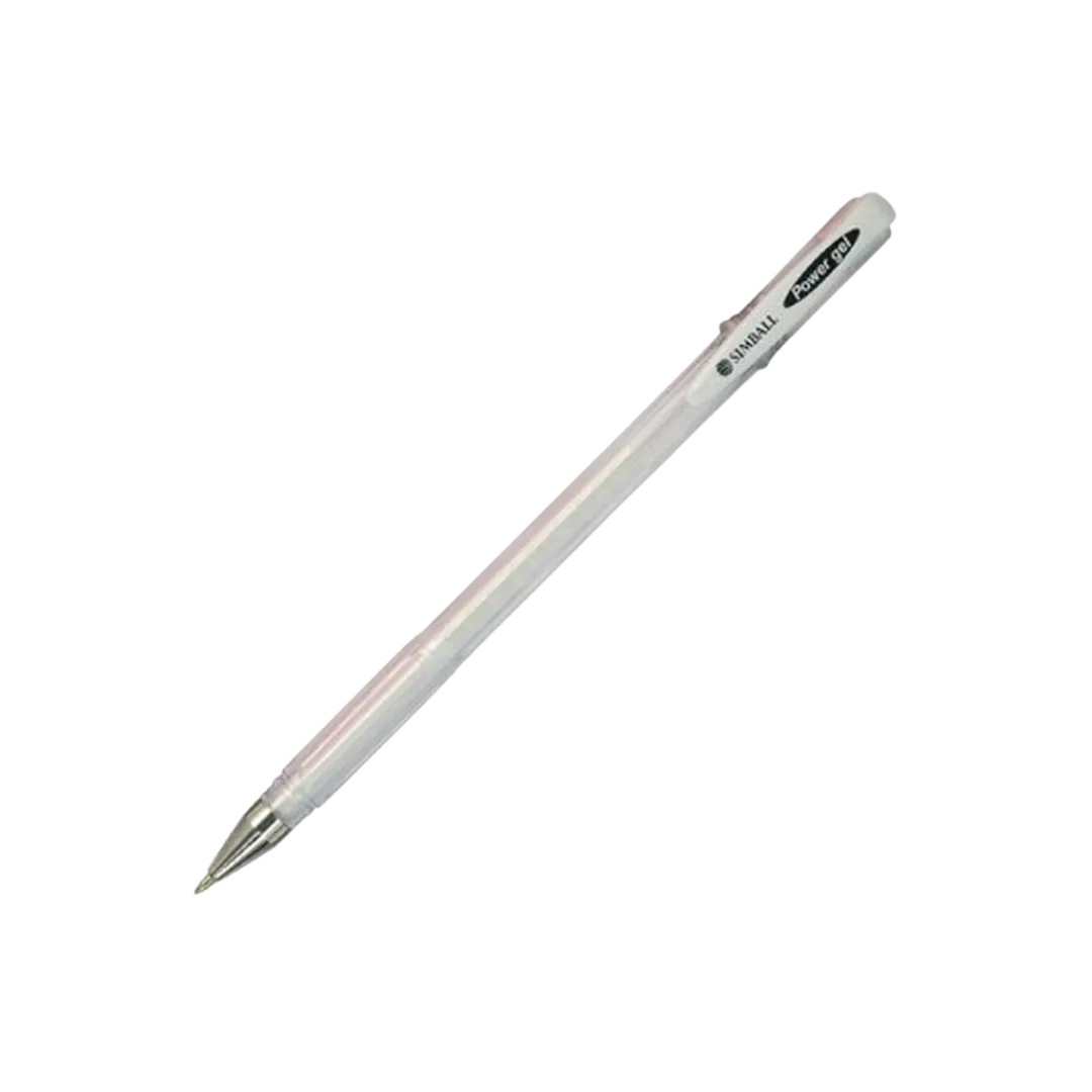 BOLIGRAFO GEL SIMBALL BLANCA